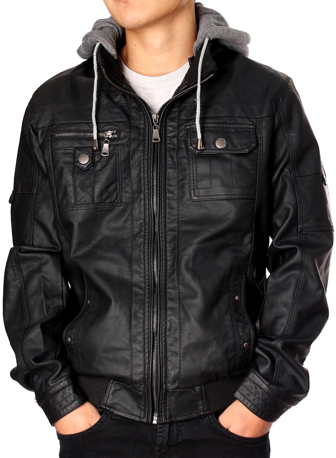 Rnz Premium Designer Faux Leather Jacket M9